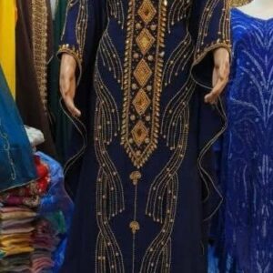 Navy Lattice Ceremonial Farasha