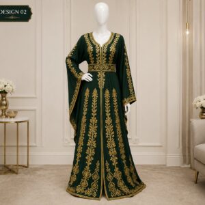 Imperial Emerald Vine Kaftan